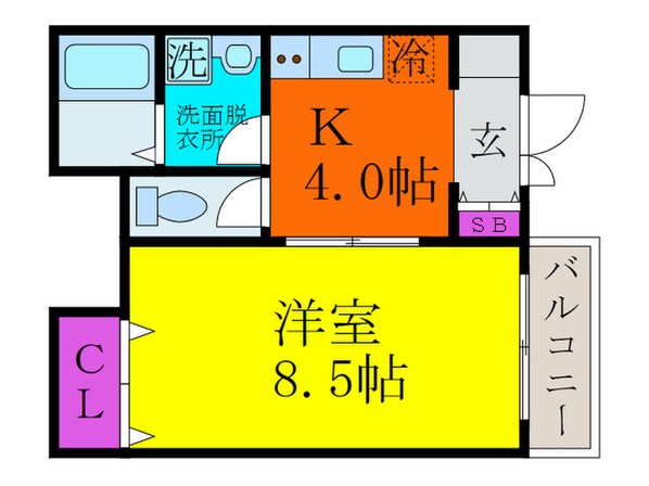 セレ－ン清和園の物件間取画像